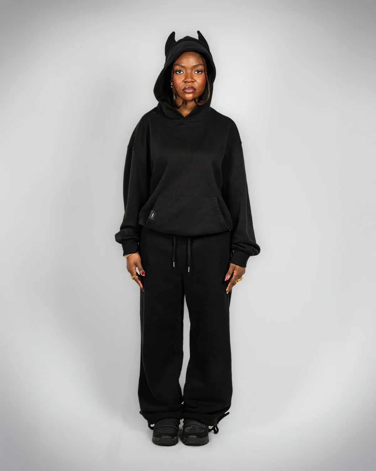 WAVE DEVIL SWEATSUITS SET - BLACK WAVE DEVIL SWEATSUITS SET - BLACK