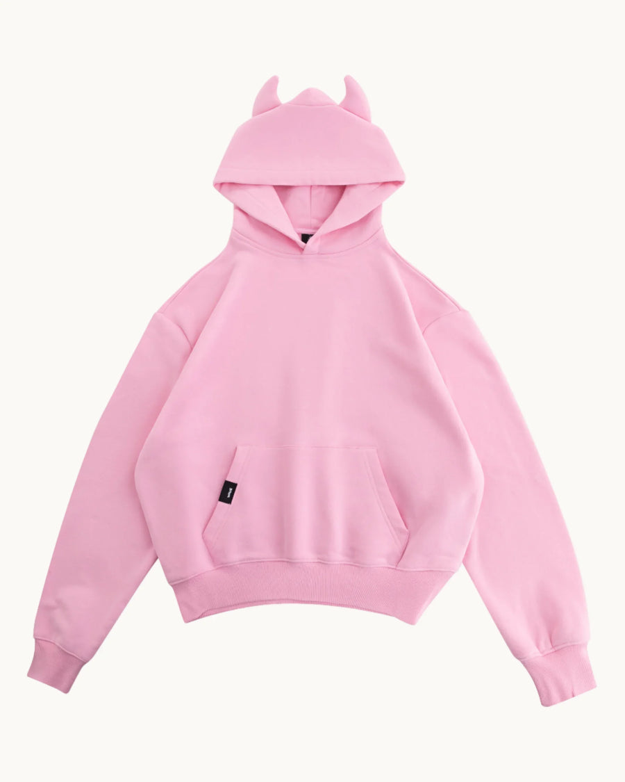 WAVE DEVIL HOODIE - PINK