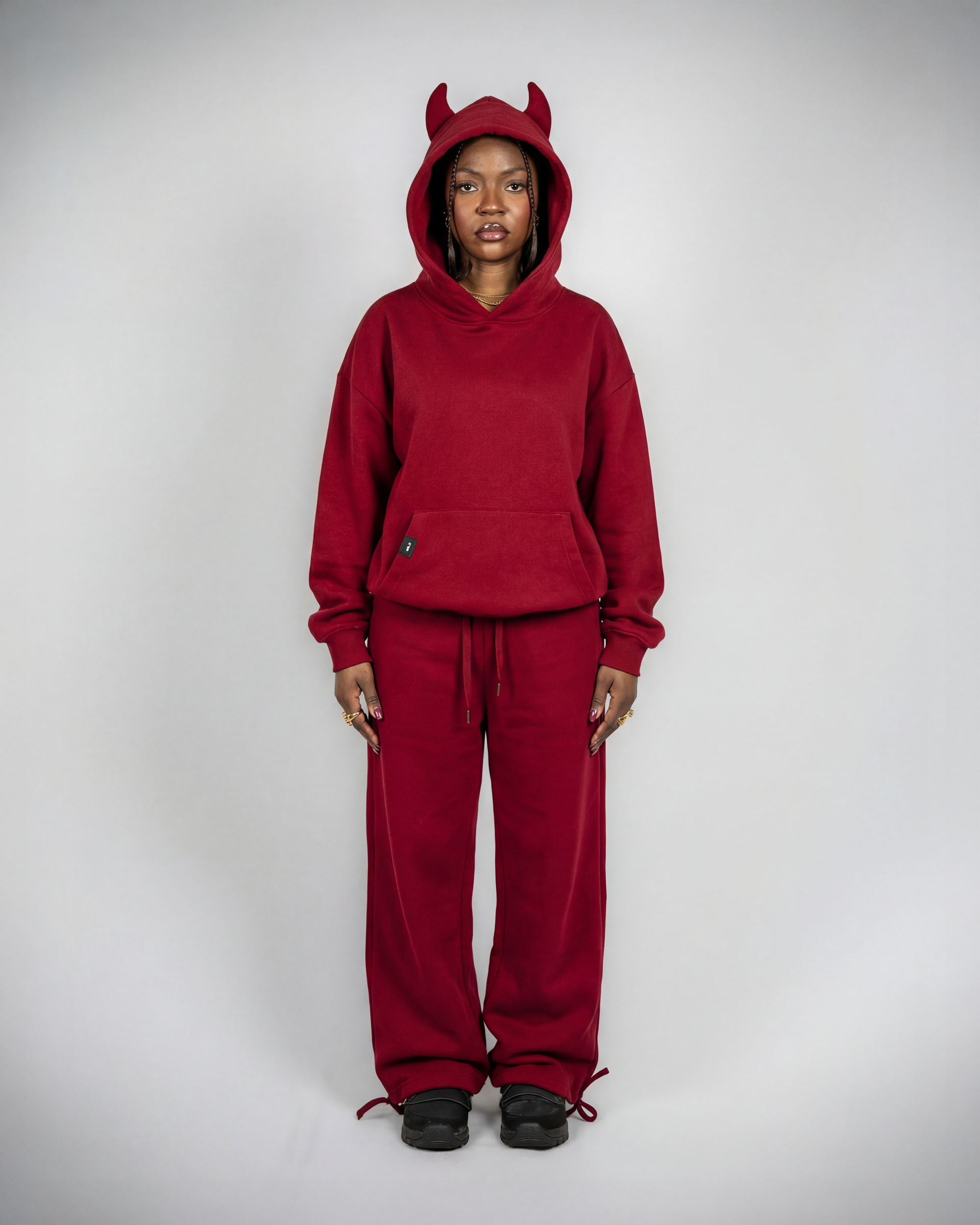 WAVE DEVIL SWEATSUITS SET - RED